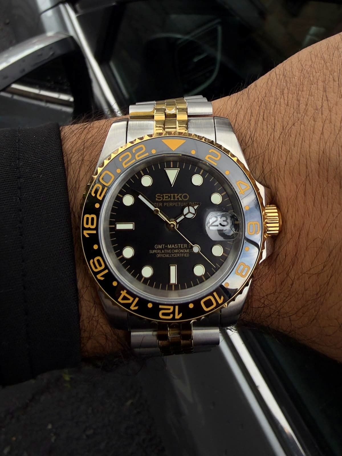 Buceo GMT Bicolor Oro